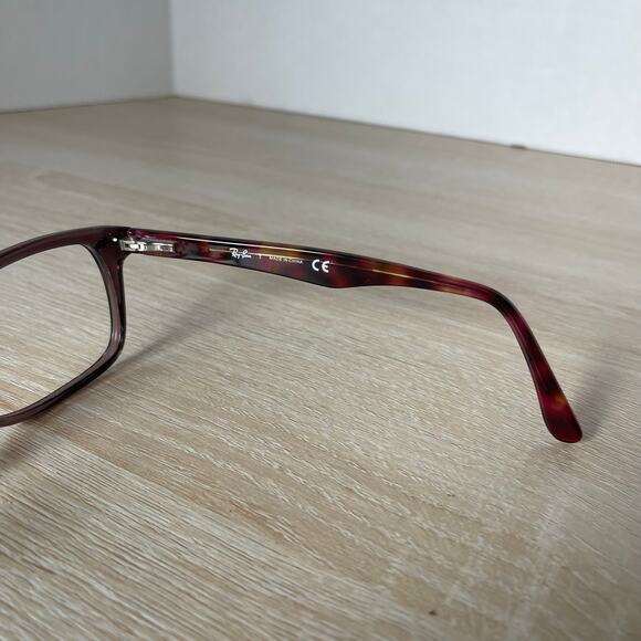 Ray-Ban RB5228 5628 Eyeglasses Red Tortoise Shell Frames Only 55-17-140 - Picture 6 of 8